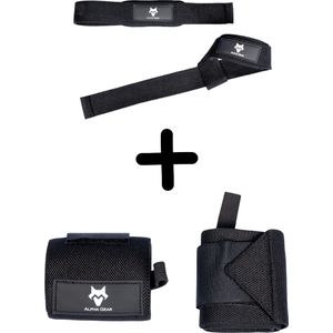 STARTERSPAK - Fitness - Wrist Wraps - Lifting Straps - Fitness Straps bundel - 2 Paar - Powerlifting - Crossfit - Pilates - Deadlift Straps - Deadlift - Pakket Bundel - Valentijn Pakket - Voor Hem - Voor Haar - Valentine Cadeau