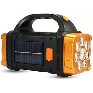 Ha-Ma Tools - Zaklamp - LED - Solar - Oplaadbare - Zoeklicht - Camping - Goud