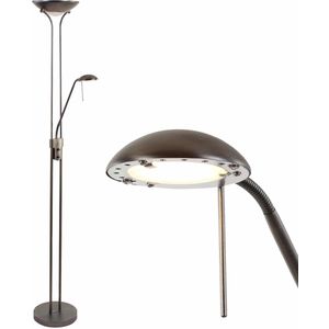 EGLO Conivarino Vloerlamp - Leeslamp - LED - 170 cm - Goud - Dimbaar
