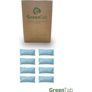 Glas reiniger – cleaning tabs - schoonmaak tabs - RVS reiniger –  8 liter - biologisch afbreekbaar – streeploos- eco - Greentabs® 8 x 1 Liter tabs