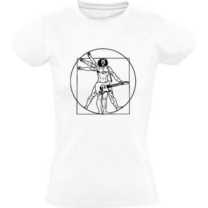 Da Vinci Gitarist Dames T-shirt | Muziek | Band | Rock and Roll | Festival | Hardrock | Gitaar | Electrische | Music | Shirt