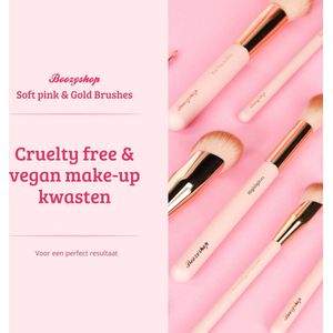 Boozyshop Soft Pink & Gold Brow Sculpting Duo Brush