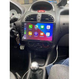 CarPlay Peugeot 206 1998-2008 Android 10 navigatie Bluetooth USB WiFi 2+32GB navigatie en multimediastsyteem