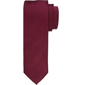 Profuomo stropdas, zijde, bordeaux rood -  Maat: One size
