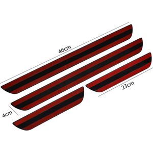 Instaplijsten voor Toyota Verso 2 2004-2009 (5 deurs) - Kras bescherming - Set van 4 - Zwart/metallic