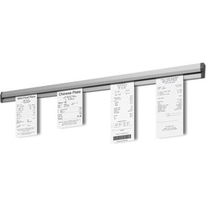 2 PACK Restaurant bonnenhouder lengte 100cm – bestelbonhouder - horeca bonnenhouder - bestel bonnen houder