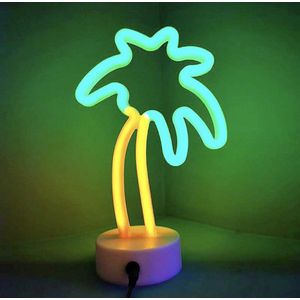 Palmboom Neon Lamp - Fenom Lights ® - Neon Lampen - Sfeer Decoratie - 28 x 18 cm (L x B)