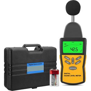 Decibelmeter - Digitale geluidsmeter - Nauwkeurig - Bereik tussen 30db en 130db - Geluidsmeter - LCD Display - Professionele geluidsmeting