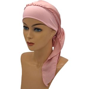 Johnson Headwear® - Chemo wikkelmuts - Dames muts - Kleur: Roze - Chemo Cap - Muts - Cap - Hoofddeksel - Zomer Mutsje