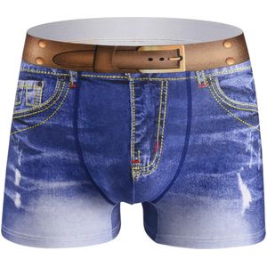 Leuke heren 'spijkerbroek' boxershort - Mannen onderbroek - Grappig ondergoed voor hem - Lingerie - Komisch - Cadeau