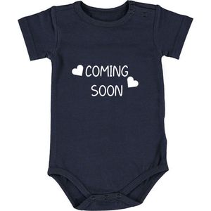 Coming soon Babyromper - aankondiging - bekend maken - baby - zwangerschap - zwanger - rompertje - jongen