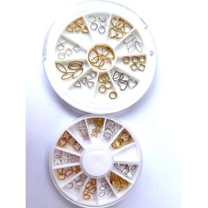 3D Nail Art Charmes - Nagel Decoratie - Set 2 x Carrousel