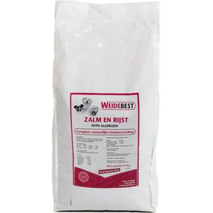 WeideBest Hondenbrok geperst hypoallergeen natuurlijk Zalm en Rijst 15 kg