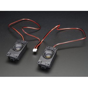 Stereo Enclosed Speaker Set - 3W 4 Ohm Adafruit 1669