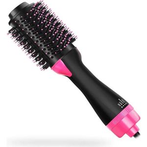 Föhnborstel - Föhn borstel - Föhnborstel voor stijlen - Zwart/Roze