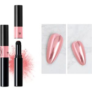 Chrome poeder pen - TR06 - Nailart - Chrome nails - Nagels - Nagelverzorging - Nagelstyliste - Chrome nail - Chrome nagel poeder in een pen - Chrome nail art - Holografische poeder - 1 stuk - Spiegel nagels