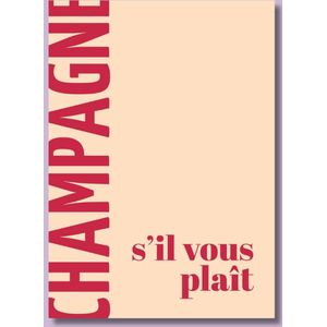 Champagne s'il vous plait - ansichtkaart - 10 stuks met envelop