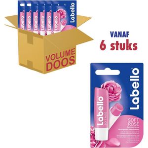Labello Lippenbalsem Soft Rose - Voordeelverpakking - 6 Stuks