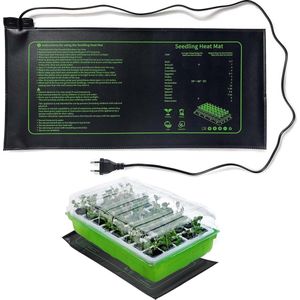 Equivera Warmtemat Planten - 25 x 52 cm - 230V - 20W - Waterdicht - Kweekmat - Kweekmat verwarmingsmat - Warmtemat Planten Kweken - Verwarmingsmat Planten - Propagator