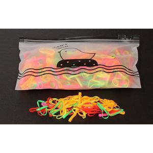 500 stuks mini elastiekjes veel geel - Meisjes - Baby - Kinderen - Haar Elastieken - Kleine elastiekjes - Multicolor Regenboog oranje Verschillende Kleurtjes - Vlechtjes Elastieken - Mini haar elastiek voor dreadlocks / vlechten