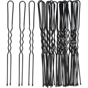 Haarsoires Styling Tool Haardotspelden – 8 cm – Metalen Haarpinnen – Zwart – Set van 24 - Knotspelden voor Opsteekkapsels & Knot - Opsteekspelden - Sierpinnen voor Opsteekkapsels - Hair Pins