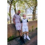 Touzani - Korte Broek - Lichtblauw/Zwart - Casual Shorts