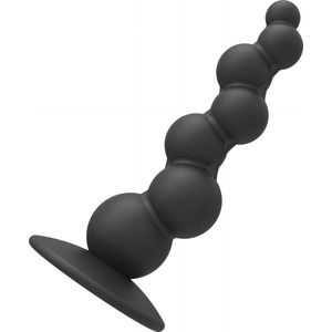 Speciale kromme buttplug voor extra stimulatie - Anaalplug - Anale inbreng - BDSM Kralen - Rubberen silicone - Groot - XL