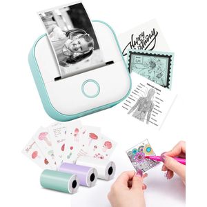 Equivera Mini Printer - Pocket Printers - Draagbare Printer - Mobiele Printer - fotoprinter