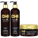 CHI - Argan Oil Treatment Set - 2x355ml en 237ml - Haarmasker