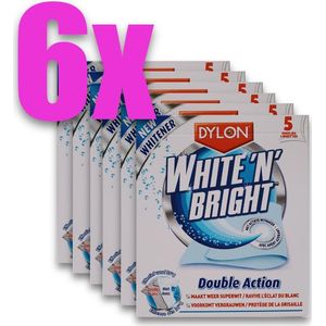 Dylon White 'n' Bright witmaker 5 doekjes - VOORDEELPACK 6 STUKS