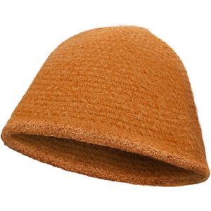 Bucket Hat Soft Oranje - Nieuwe Stijl Vissershoedje Hoedje Muts Winter