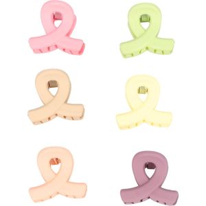 Haarsoires Haarspeld Haarklemmen 2cm – Klein Lusvorm – Naturel Kleuren – Set van 6 - Haarclip Klem - Hair Claw - voor Opsteken Haar - Hair Clip - Decoratieve Haaraccessoire