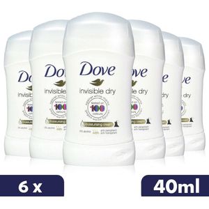 Dove Deo Stick - Invisible Dry - Voordeelverpakking 6 x 40 ml
