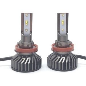 H9 Canbus LED lampen 10.000 Lumen 6000k Helder Wit (set 2 stuks) CANBUS module, EMC, Fel Wit licht, LED CHIPS, 96 Watt, Auto, Motor, Scooter, Dimlicht - Grootlicht – Mistlicht -Koplampen - Autolamp - Autolampen - 12V