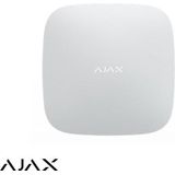 Ajax Hub+, wit, met 2 x GSM, WiFi en LAN communicatie