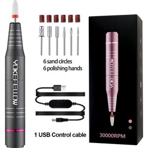 Manicure Frees - Persoonlijke Verzorging - Nagelfrees - Manicure - 30000 RPM motor - Grijs