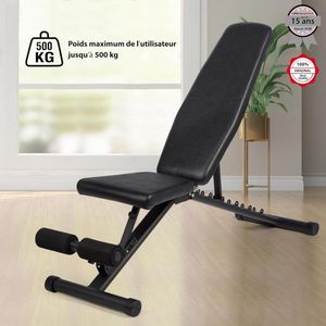 Fitnessbank - Halterbank - Verstelbaar - Fitness Bank - Fitness Bench - Hometrainer