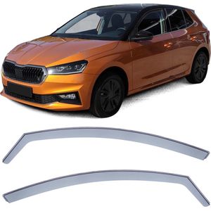 Zijwindscherm Smoke Passend Voor Skoda Fabia Vanaf 2021 Zijwindschermen Zijwind Regen