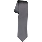 Michaelis stropdas - zijde - antraciet grijs met wit gestipt - Maat: One size