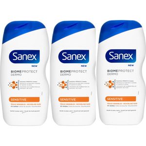 Sanex Douchegel XL  – Dermo Sensitive met Lactoserum - 3 x 650 ML