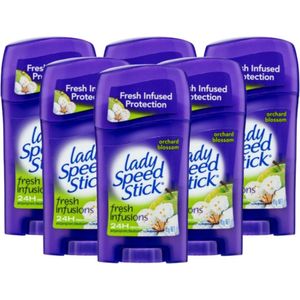 Lady Speed Stick Orchard Blossom Deodorant Stick - 24H Zweet Bescherming & Anti Witte Strepen - Populairste Anti Transpirant Deo Stick - Deodorant Vrouw - 6-Pack