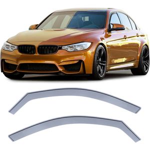 Zijwindscherm Smoke Passend Voor BMW 3 Serie F30 F31 vanaf 2012 t/m 2018 Zijwindschermen Zijwind Regen