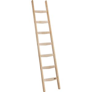 Enkele ladder hout - 7 treden/sporten - Stahoogte 188 cm - Houten trap