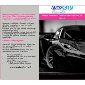 Autochem high gloss cherry detailer - 500 ml.