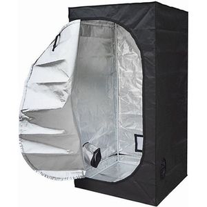 Kweektent Waterdicht - Grow Tent Binnen - Tuinkas - Thuis Kweken - 50x50x100cm - Zwart