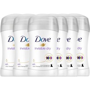 Dove Invisible Dry Deodorant Stick - 6 x 40ml - Deodorant Vrouw