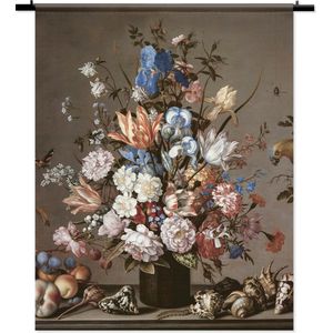 Wandtapijt - wandkleed - Stil leven fruit met bloemen Balthaser - 90 x 120 cm