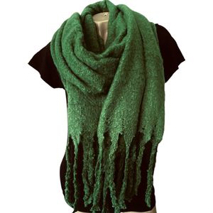 Lange Warme Sjaal - Dikke Kwaliteit - Groen - 230 x 50 cm (163604#)