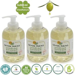 Ruwe Olijfolie | handzeep 3x300ml | Ingrediënten uit biologische landbouw | Cigale Bio