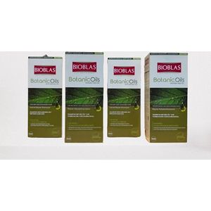 Bioblas Botanic Oils Shampoo voordeelpak ( 5x 360 ml)voor fijne zwakke en droog / beschadigd haar - Herbal Shampoo - Bio Shampoo - Anti haaruitval - haarverzorging - Anti-haaruival - Dunne haar